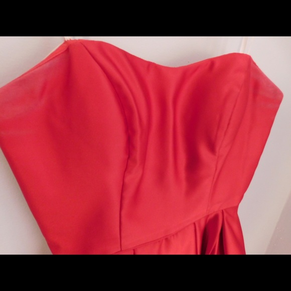 Short Red Satin Homecoming Dress! - Picture 4 of 8